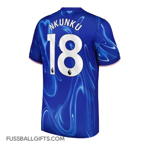 Chelsea Christopher Nkunku #18 Fußballbekleidung Heimtrikot 2024-25 Kurzarm